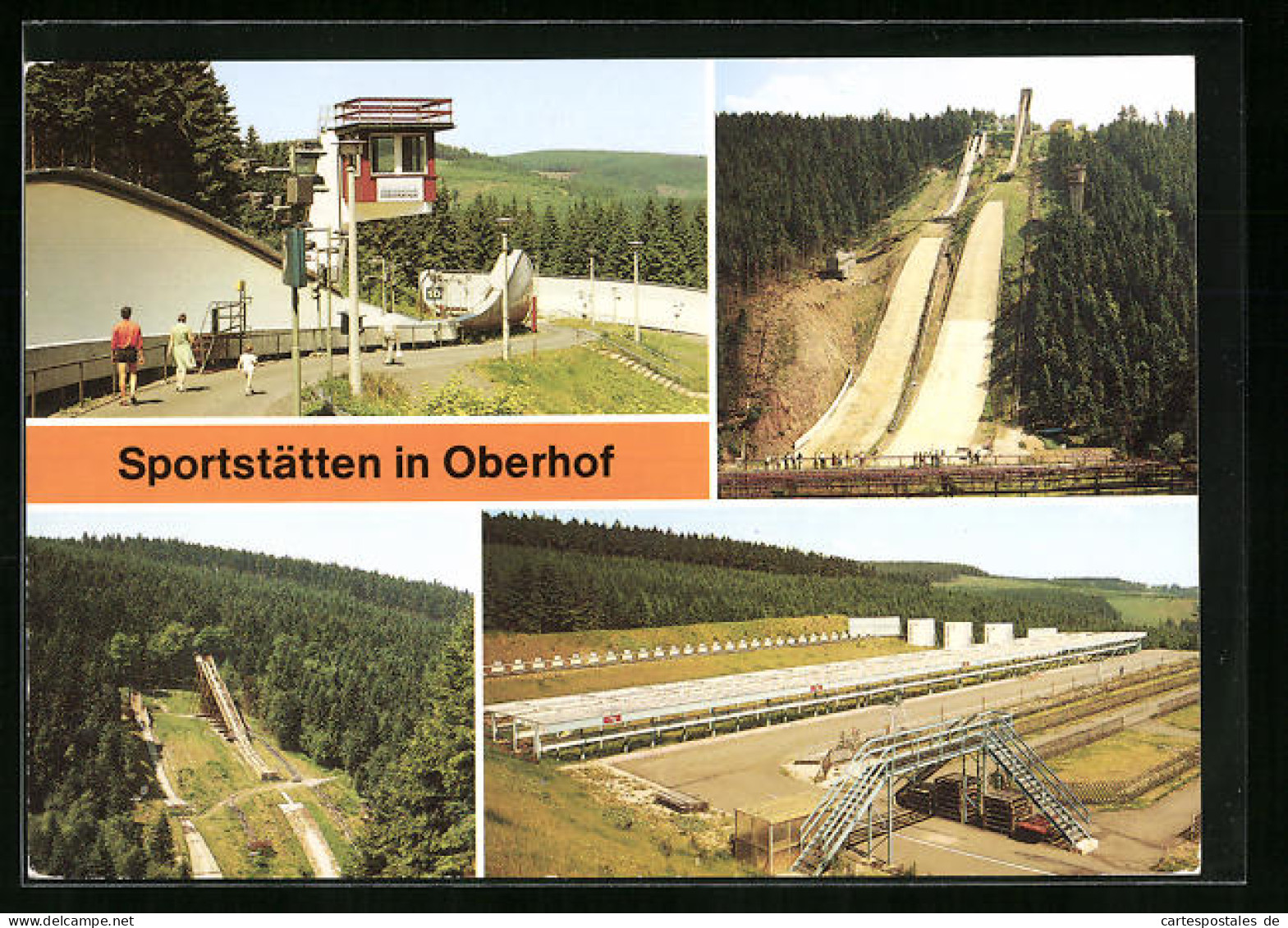 AK Oberhof, Sportstätten Mit Rennschlittenbahn  - Oberhof