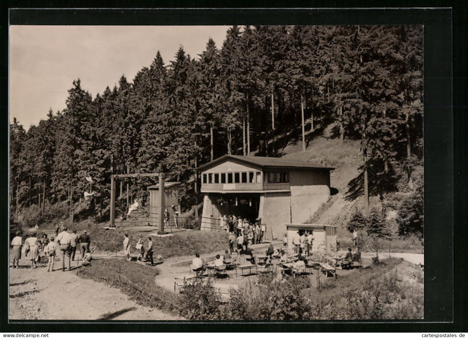 AK Oberhof I. Thür., Schanze Am Rennsteig, Liftstation  - Oberhof