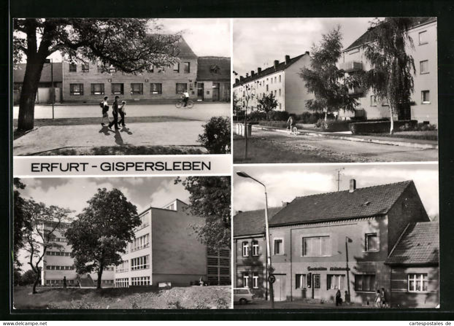 AK Erfurt-Gispersleben, Ortsansicht Mit Strassenpartie  - Erfurt