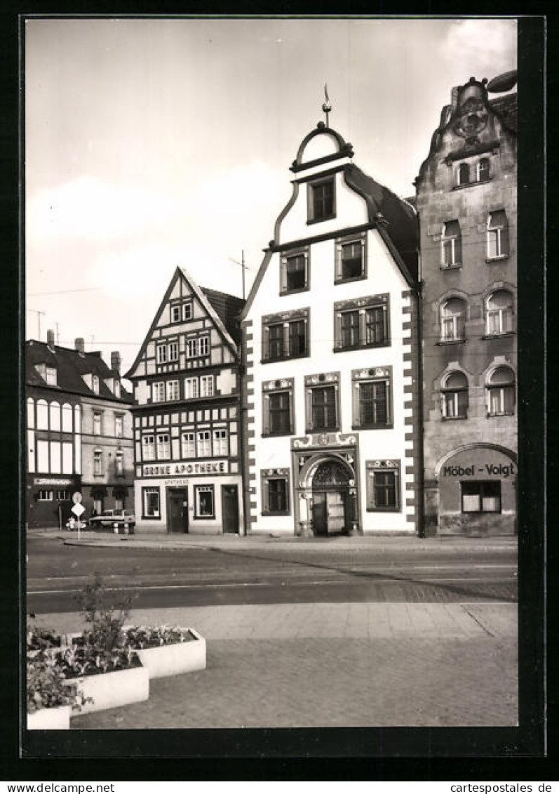 AK Erfurt, Weinrestaurant Hohe Lilie Und Grüne Apotheke Am Domplatz  - Erfurt