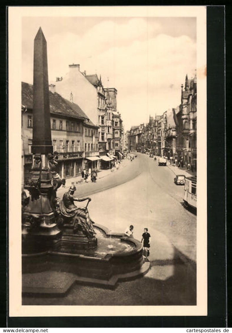 AK Erfurt, Angerbrunnen Aus Der Vogelschau  - Erfurt