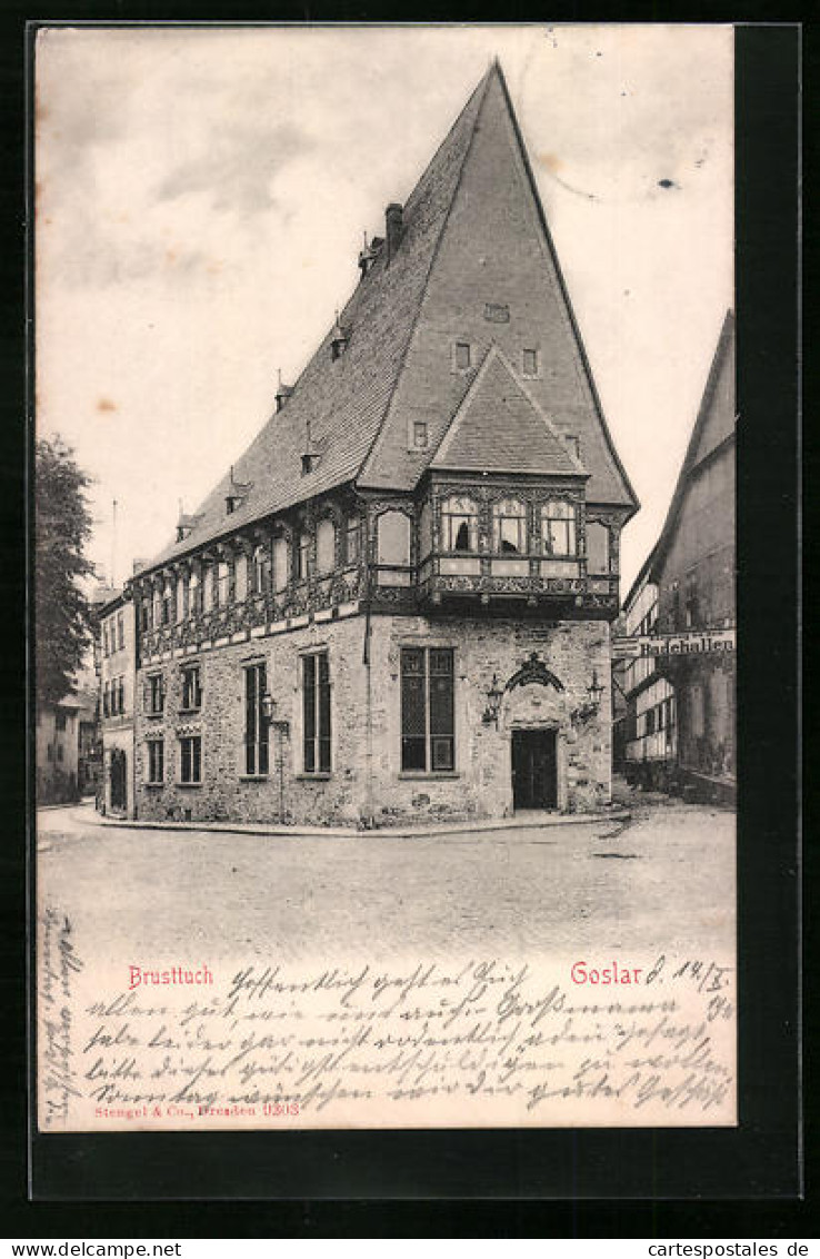 AK Goslar, Patrizierhaus Brusttuch  - Goslar