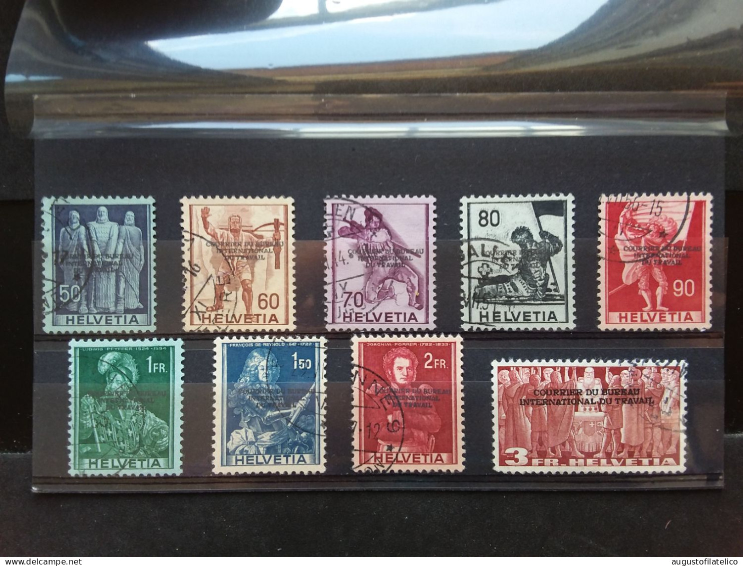 SVIZZERA 1944 - Francobolli Di Servizio - Sovrastampati - Timbrati + Spese Postali - Dienstmarken