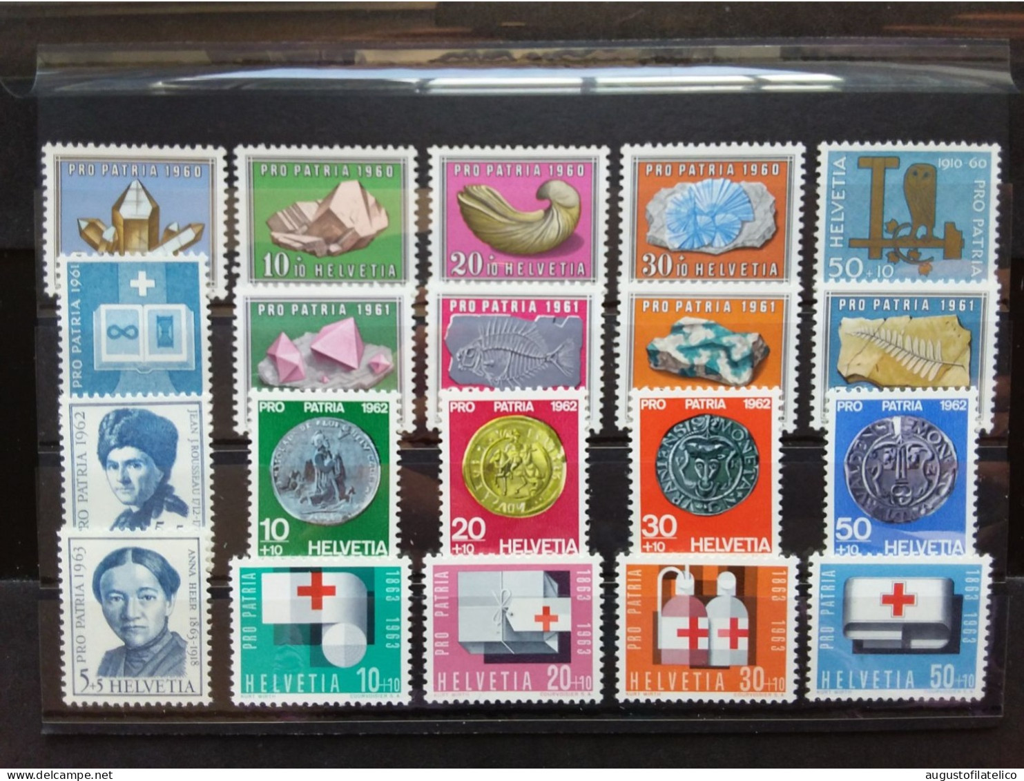 SVIZZERA - Pro Patria 1960/63 - Nuovi ** - Facciale Frs Sv 6,40 (sottofacciale) + Spese Postali - Unused Stamps