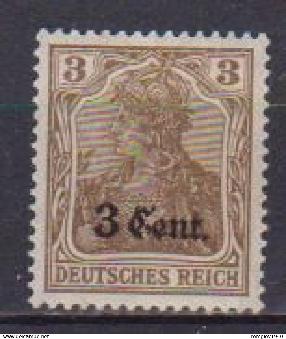 GERMANIA REICH OCCUPAZIONI TEDESCHE DEL BELGIO FRANCOBOLLI DI GERMANIA SOPRASTAMPATI  UNIF. 1 MLH VF - Occupation 1914-18