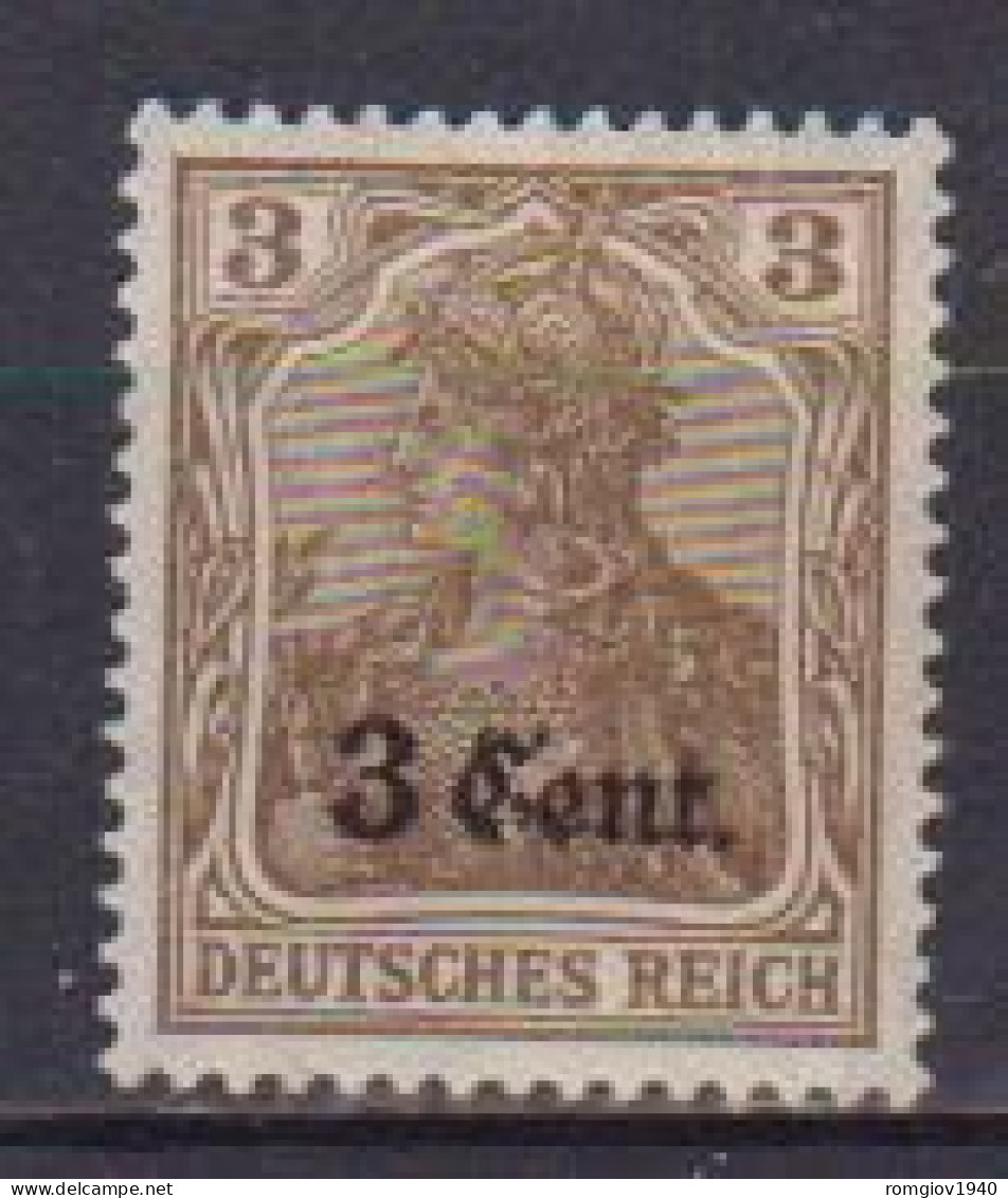 GERMANIA REICH OCCUPAZIONI TEDESCHE DEL BELGIO FRANCOBOLLI DI GERMANIA SOPRASTAMPATI  UNIF. 1 MLH VF - Ocupación 1914 – 18