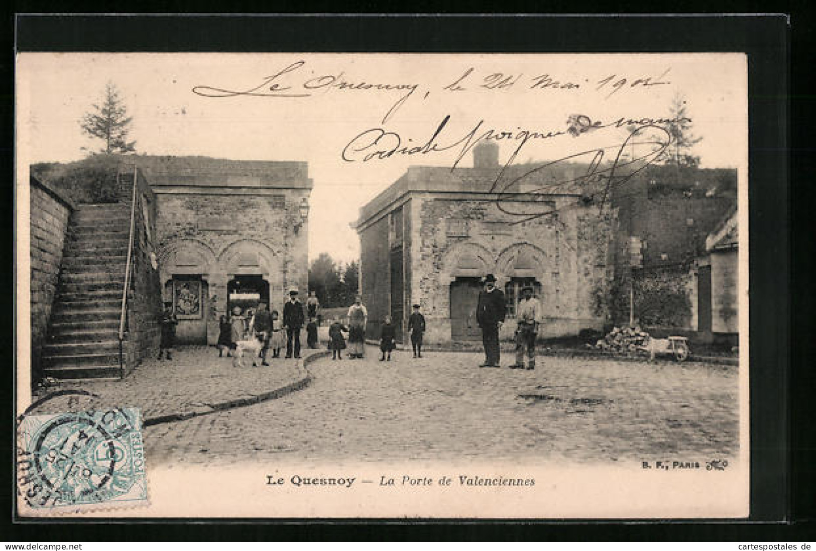 CPA Le Quesnoy, La Porte De Valenciennes  - Valenciennes