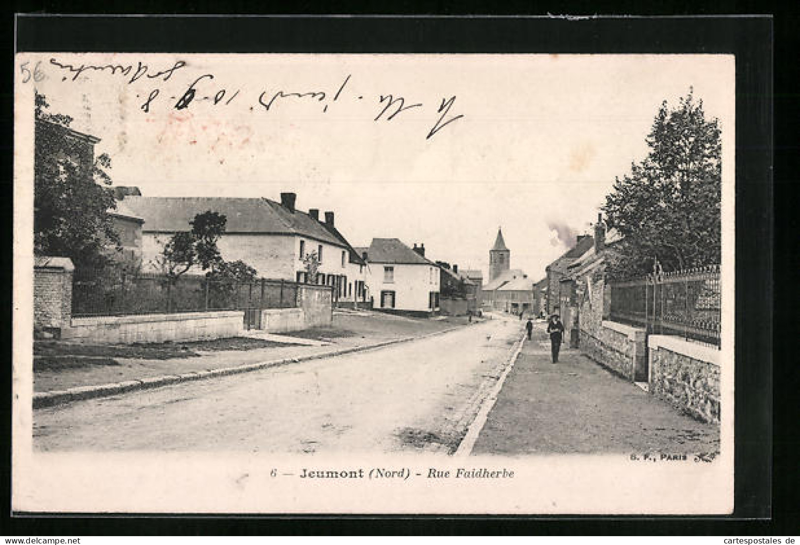 CPA Jeumont, Rue Faidherbe, Vue De La Rue  - Jeumont