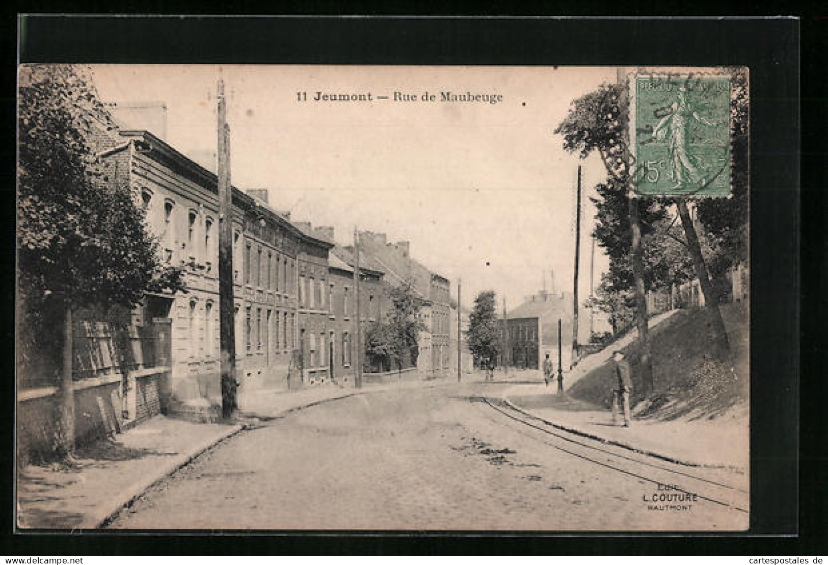 CPA Jeumont, Rue De Maubeuge, Vue De La Rue  - Maubeuge