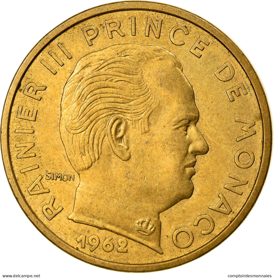 Monnaie, Monaco, Rainier III, 50 Centimes, 1962, TTB, Aluminum-Bronze - 1960-2001 Nouveaux Francs