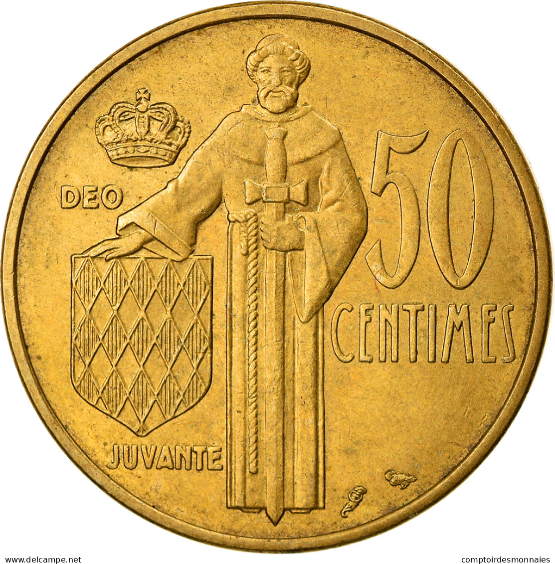 Monnaie, Monaco, Rainier III, 50 Centimes, 1962, TTB, Aluminum-Bronze - 1960-2001 Nouveaux Francs