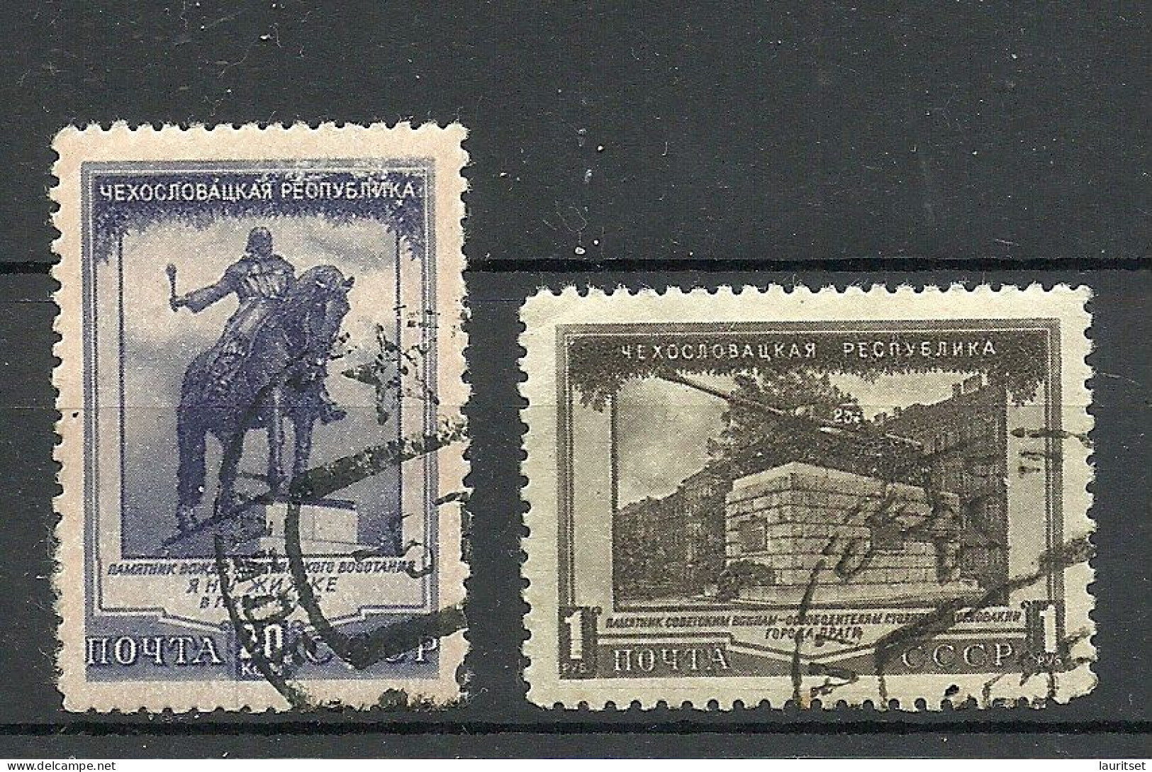 RUSSLAND RUSSIA 1951 Michel 1608 & 1612 O - Gebruikt