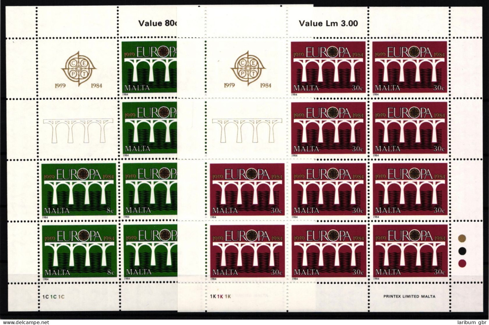 Malta 704-705 Postfrisch Als Kleinbögen, CEPT #JU985 - Andere & Zonder Classificatie