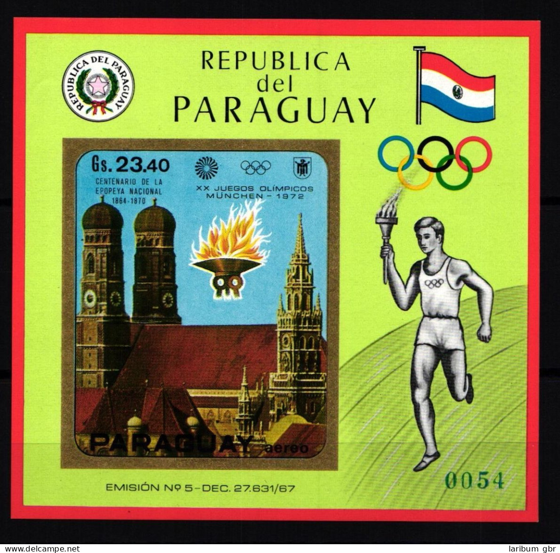 Paraguay Block 141 Postfrisch #JU954 - Paraguay