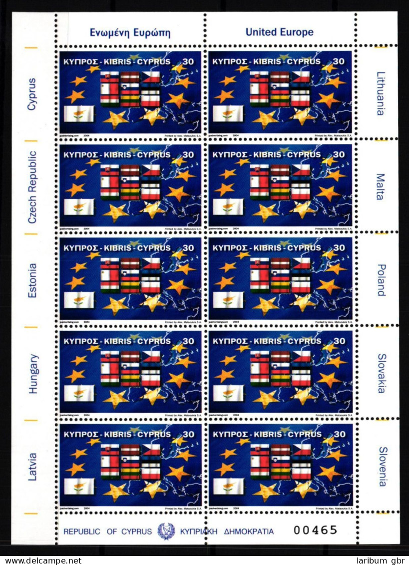 Zypern 1033 Postfrisch Als Kleinbogen #JV140 - Used Stamps