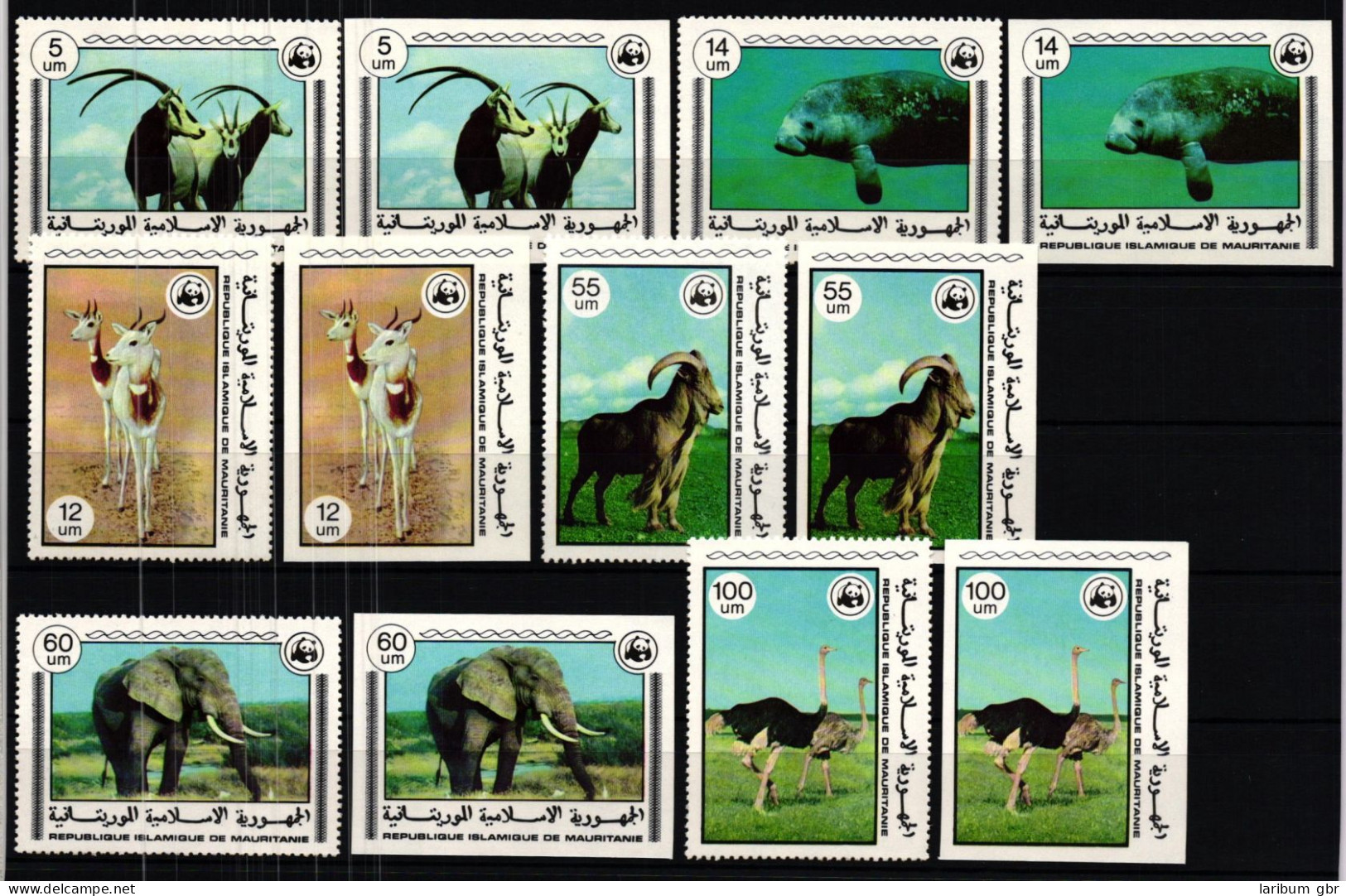 Mauretanien WWF 595-600 A+B Postfrisch Wildtiere #JV344 - Autres & Non Classés