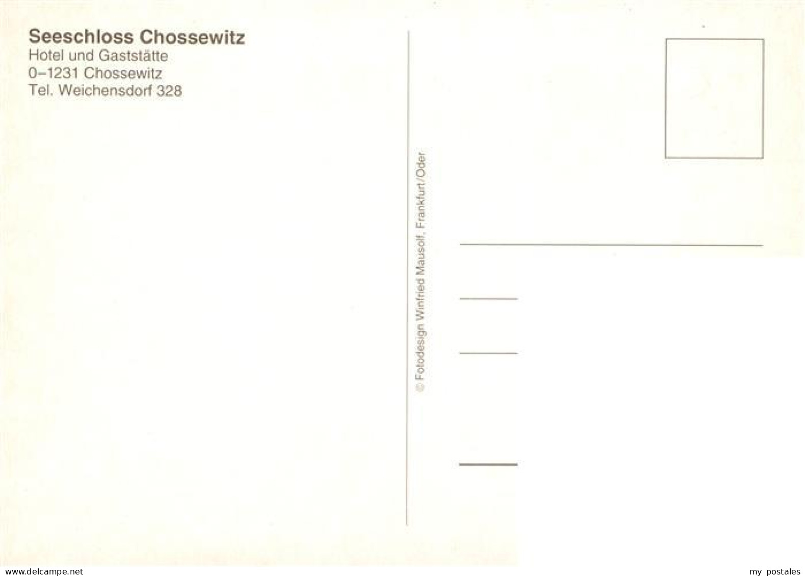 73941968 Chossewitz_Friedland_Mark Seeschloss Chossewitz Gastraum Bootspartie - Autres & Non Classés