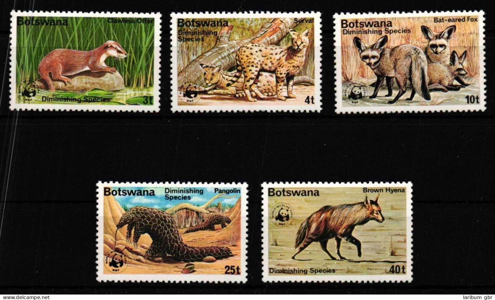 Botswana WWF 182-186 Postfrisch Wildtiere #JV351 - Autres & Non Classés