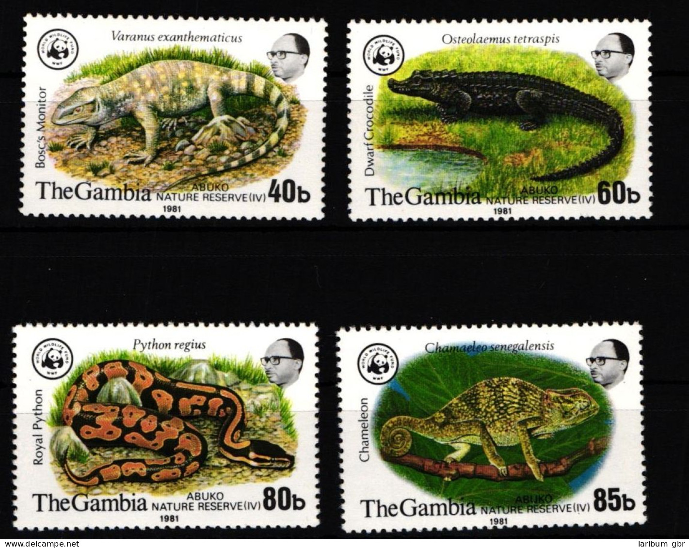 Gambia WWF 430-433 Postfrisch Reptilien #JV332 - Gambia (1965-...)