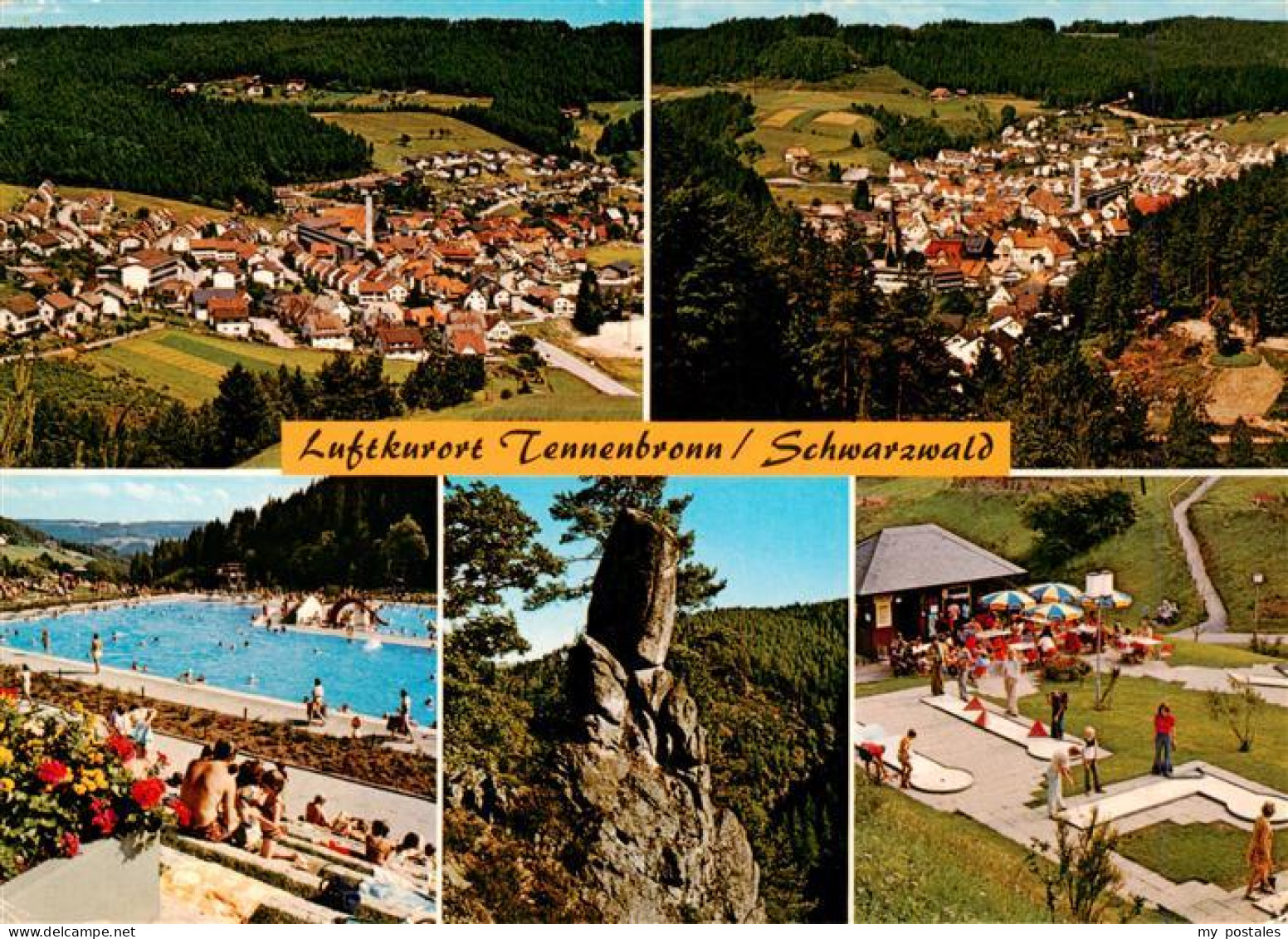 73941856 Tennenbronn Fliegeraufnahmen Schwimmbad Felsen Minigolf - Schramberg