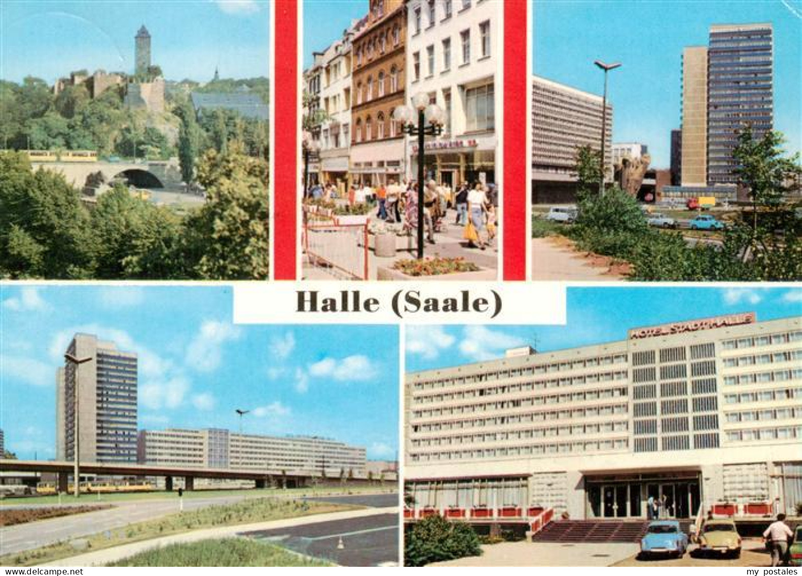 73900823 Halle Saale Burg Giebichenstein Mittlere Klement Gottwald Strasse Thael - Halle (Saale)