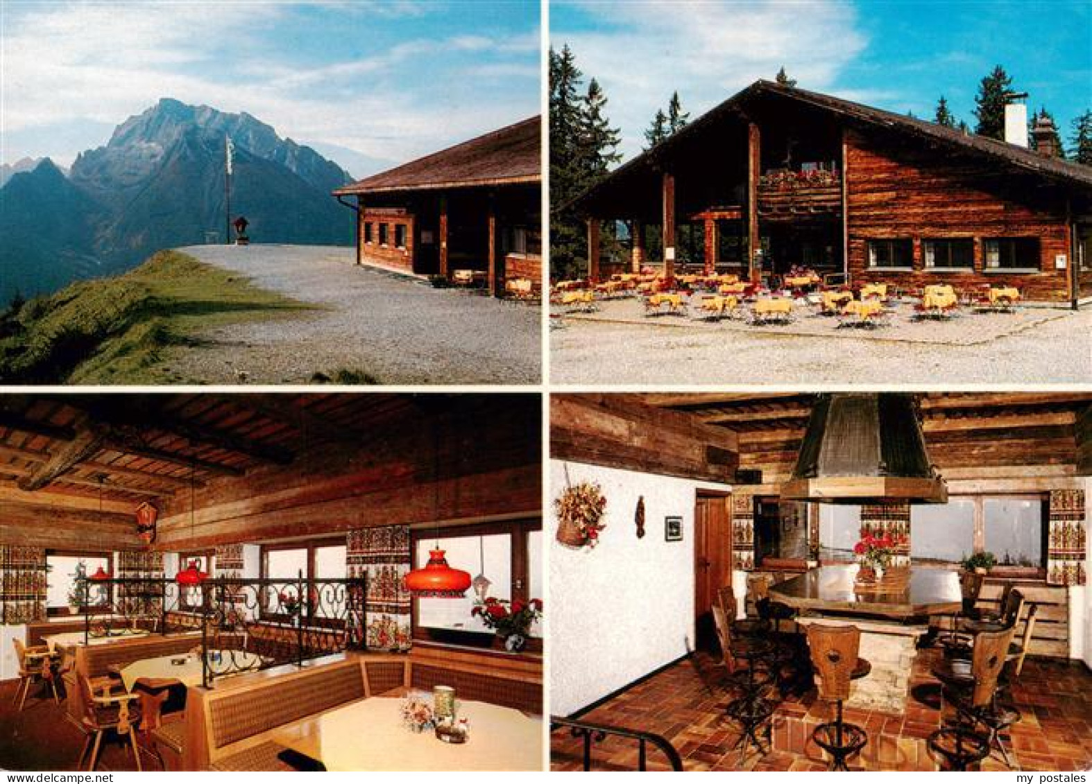 73900797 Ramsau  Berchtesgaden Berggaststaette Hirschkaser Gatraeume Terrasse  - Berchtesgaden