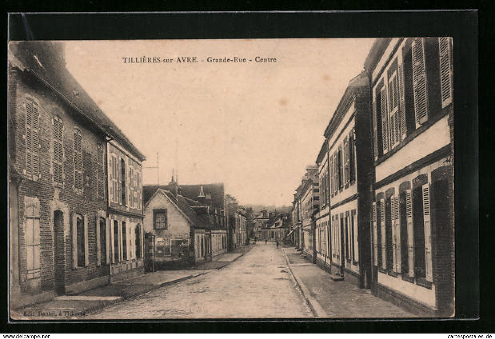 CPA Tillières-sur-Avre, Grande Rue  - Tillières-sur-Avre