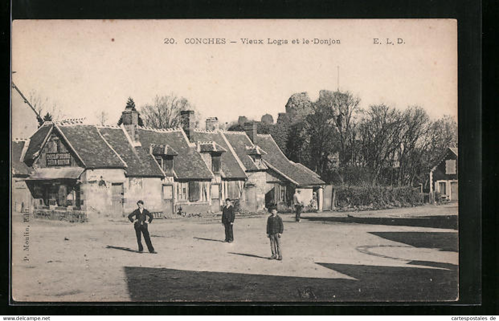 CPA Conches, Vieux Logis Et Le Donjon  - Other & Unclassified