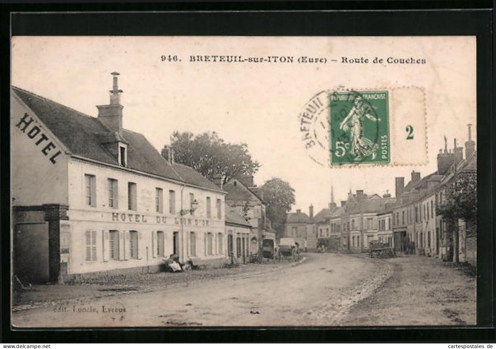 CPA Breteuil-sur-Iton, Route De Couches  - Breteuil