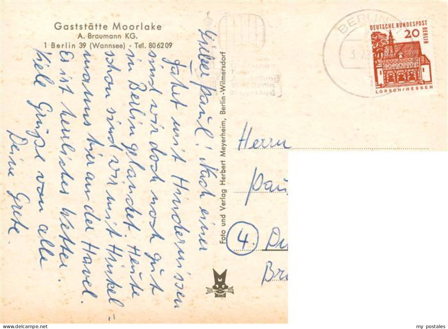 73900641 Wannsee Berlin Gaststaette Moorlake Strandpartie  - Autres & Non Classés