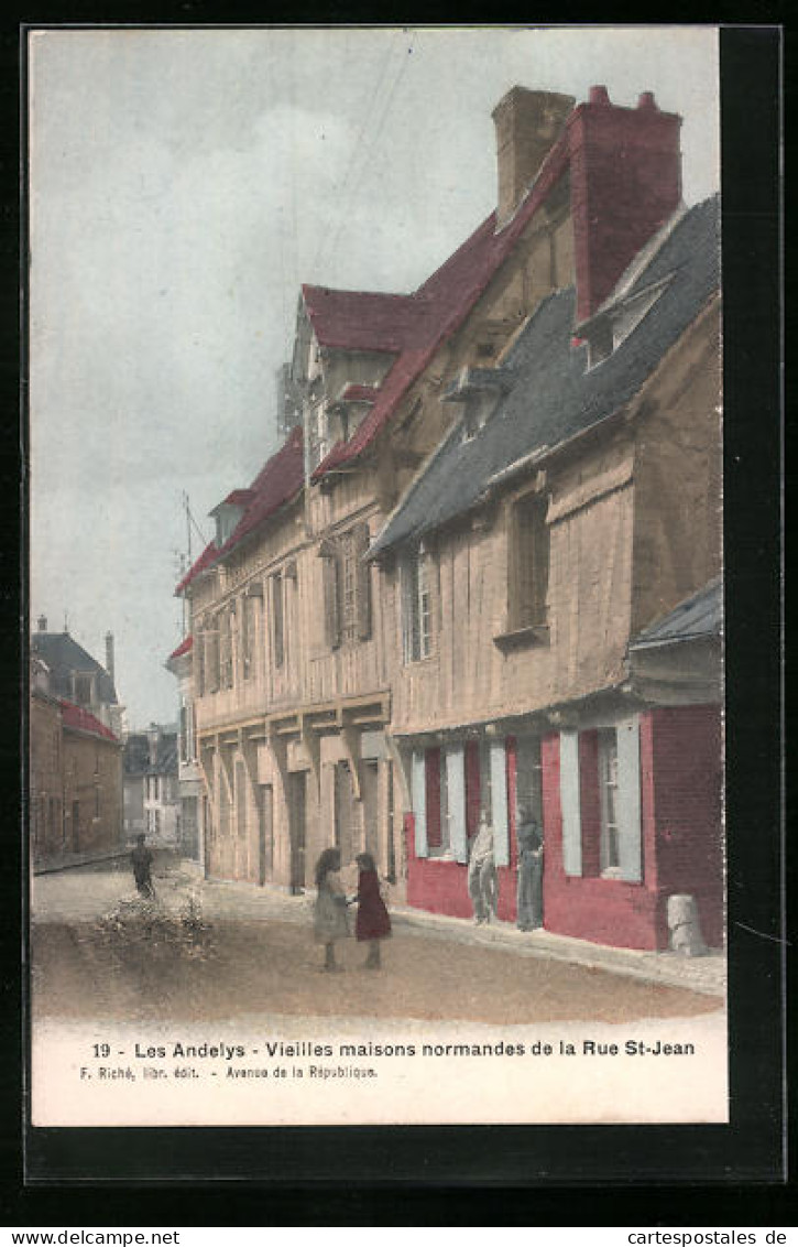 CPA Les Andelys, Vieilles Maisons Normandes De La Rue St-Jean  - Les Andelys