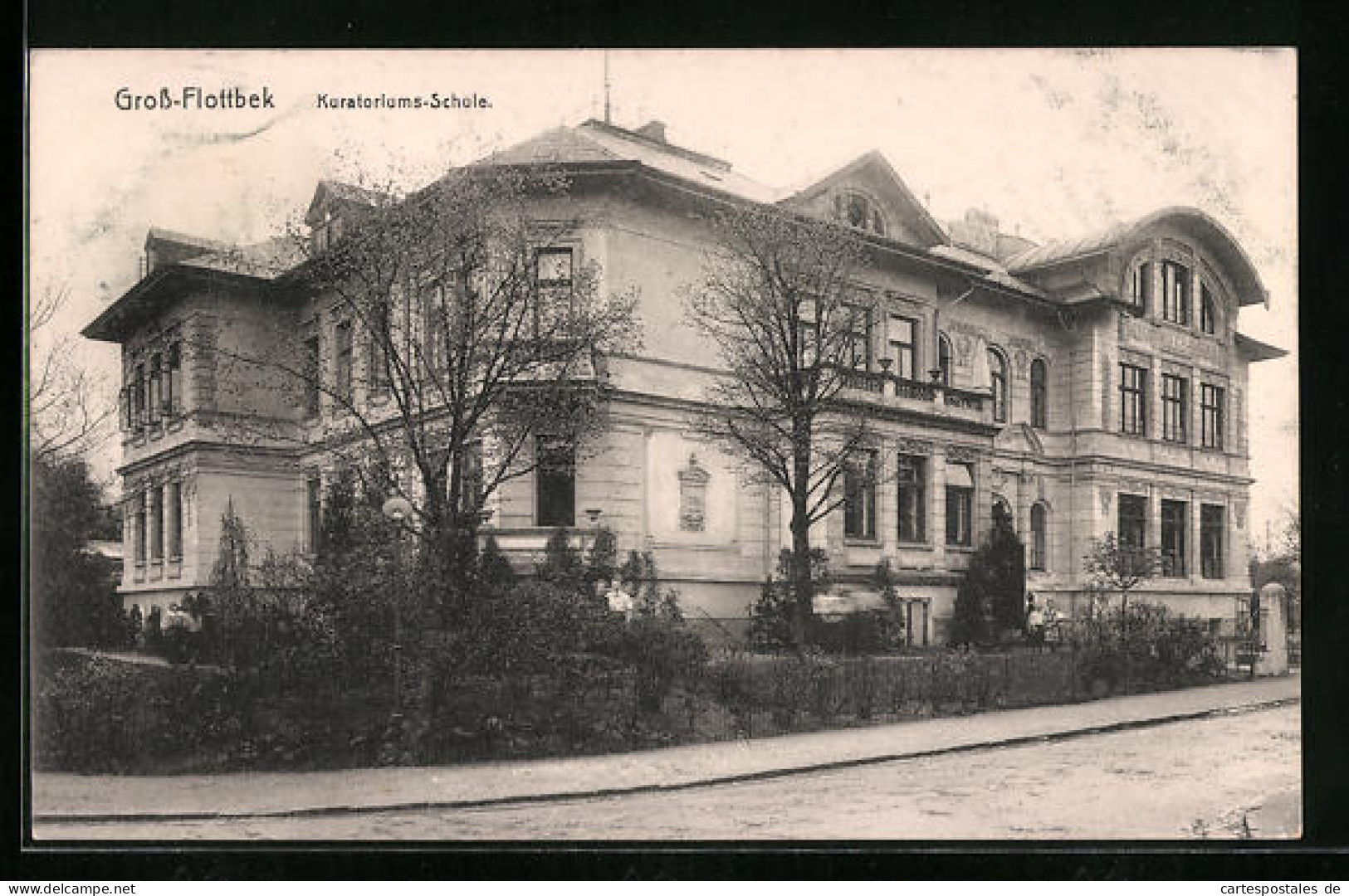 AK Hamburg-Flottbek, Kuratoriums-Schule (Gebäude)  - Altona