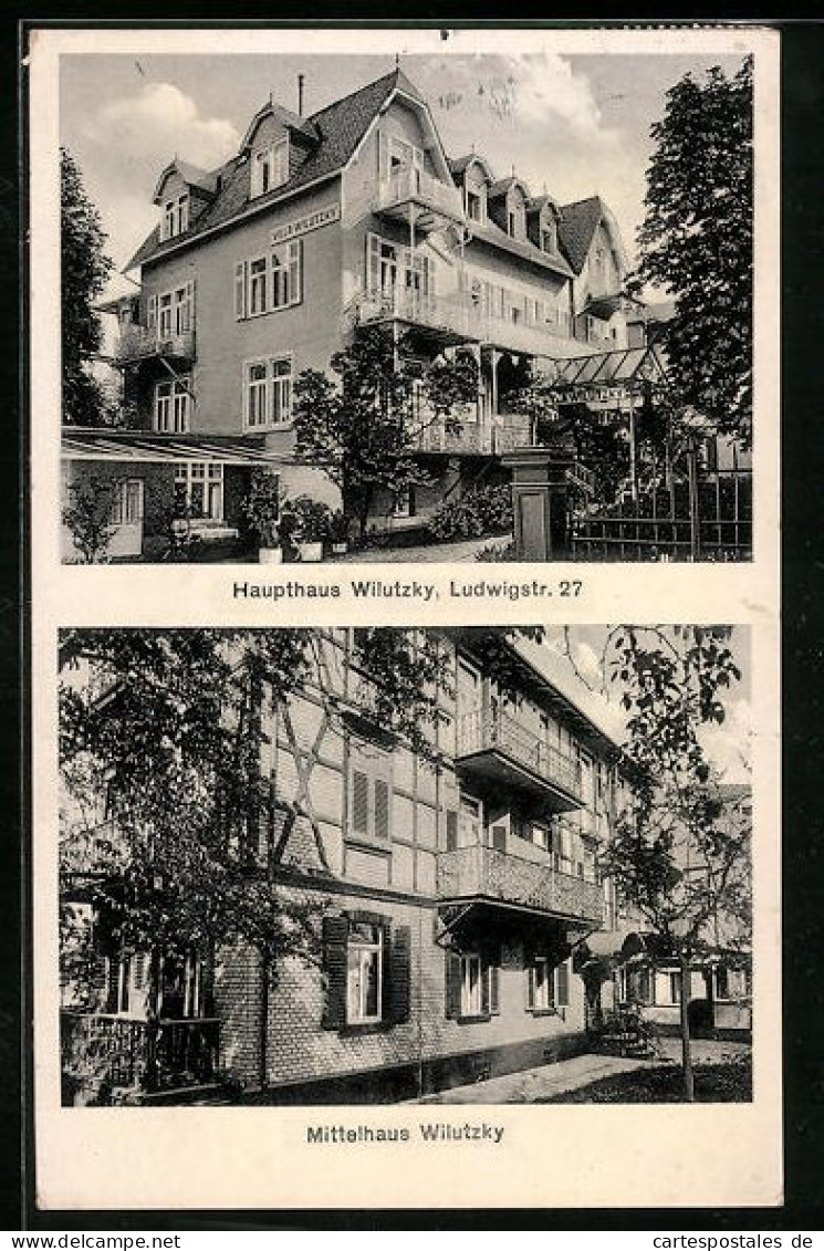 AK Bad Nauheim, Hotel Villa Wilutzky, Ludwigstrasse 27  - Bad Nauheim