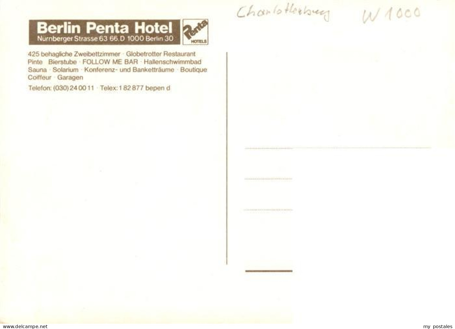 73900587 Charlottenburg-Wilmersdorf Berlin Berlin Penta Hotel  - Autres & Non Classés