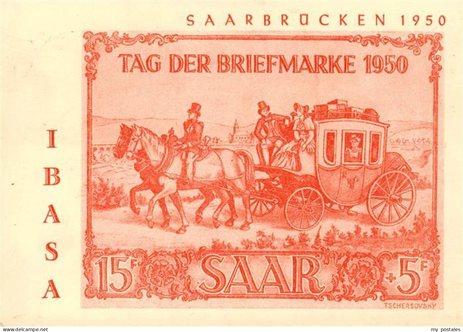 73900408 Saarbruecken Tag Der Briefmarke Postkutsche Saarbruecken - Saarbrücken