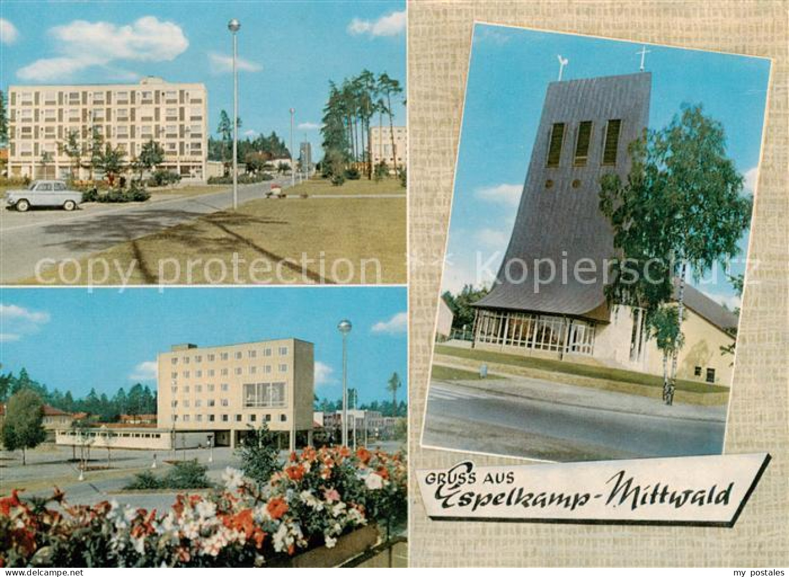 73828959 Mittwald Espelkamp Breslauer Strasse Wohnsiedlung Thomaskirche Rathaus  - Espelkamp