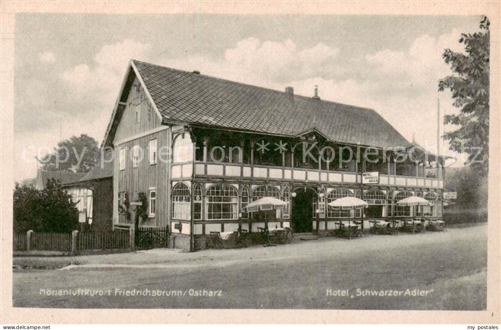 73794375 Friedrichsbrunn Harz Hotel Schwarzer Adler Aussenansicht Friedrichsbrun - Sonstige & Ohne Zuordnung