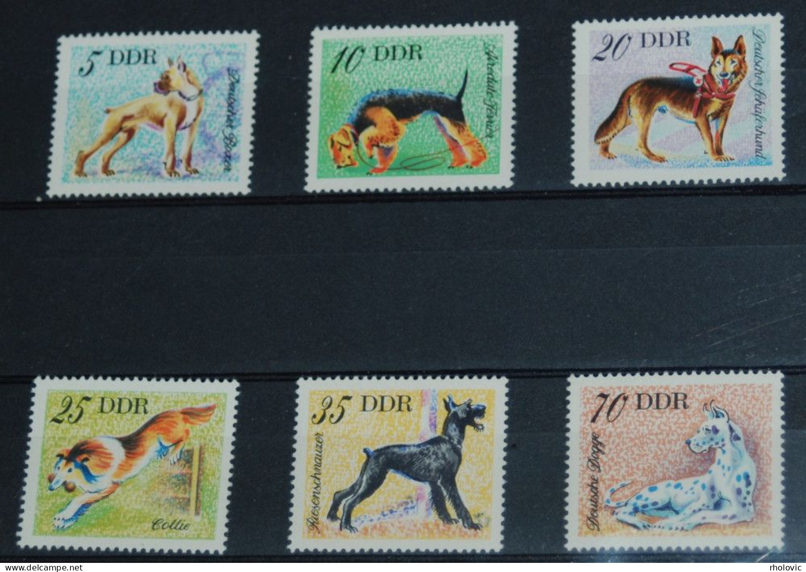 GERMANY DDR 1976, Dogs, Animals, Fauna, Mi #2155-60, MNH** - Dogs