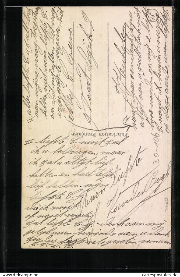 CPA Tableau Troublant Qui M`enchante Les Yeux, Nous Le Vivrons, Oh Ma Chérie, En Mieux, Franz. Soldat Avec Seiner Lie  - Andere & Zonder Classificatie