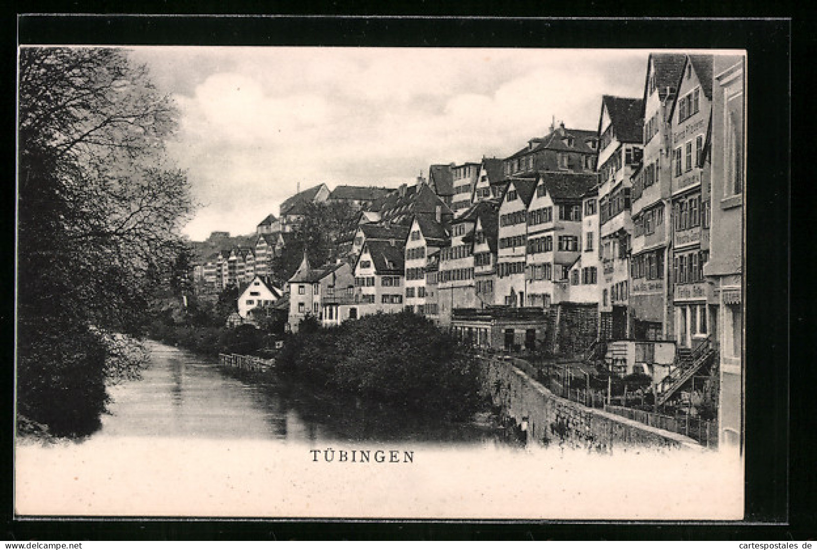 AK Tübingen, Ortsansicht Vom Fluss Aus  - Tuebingen