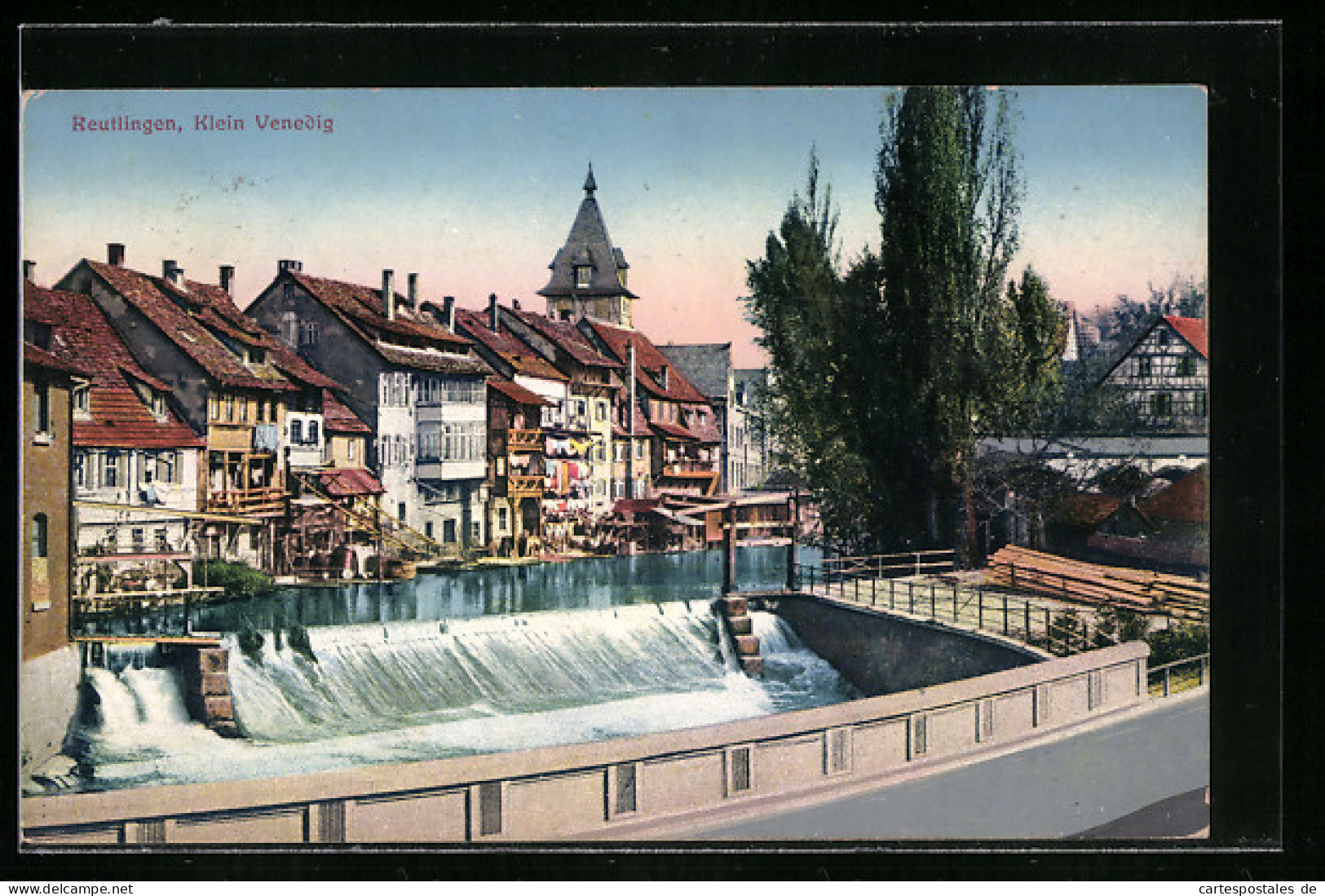 AK Reutlingen, Sicht Auf Klein Venedig Mit Schleuse  - Reutlingen