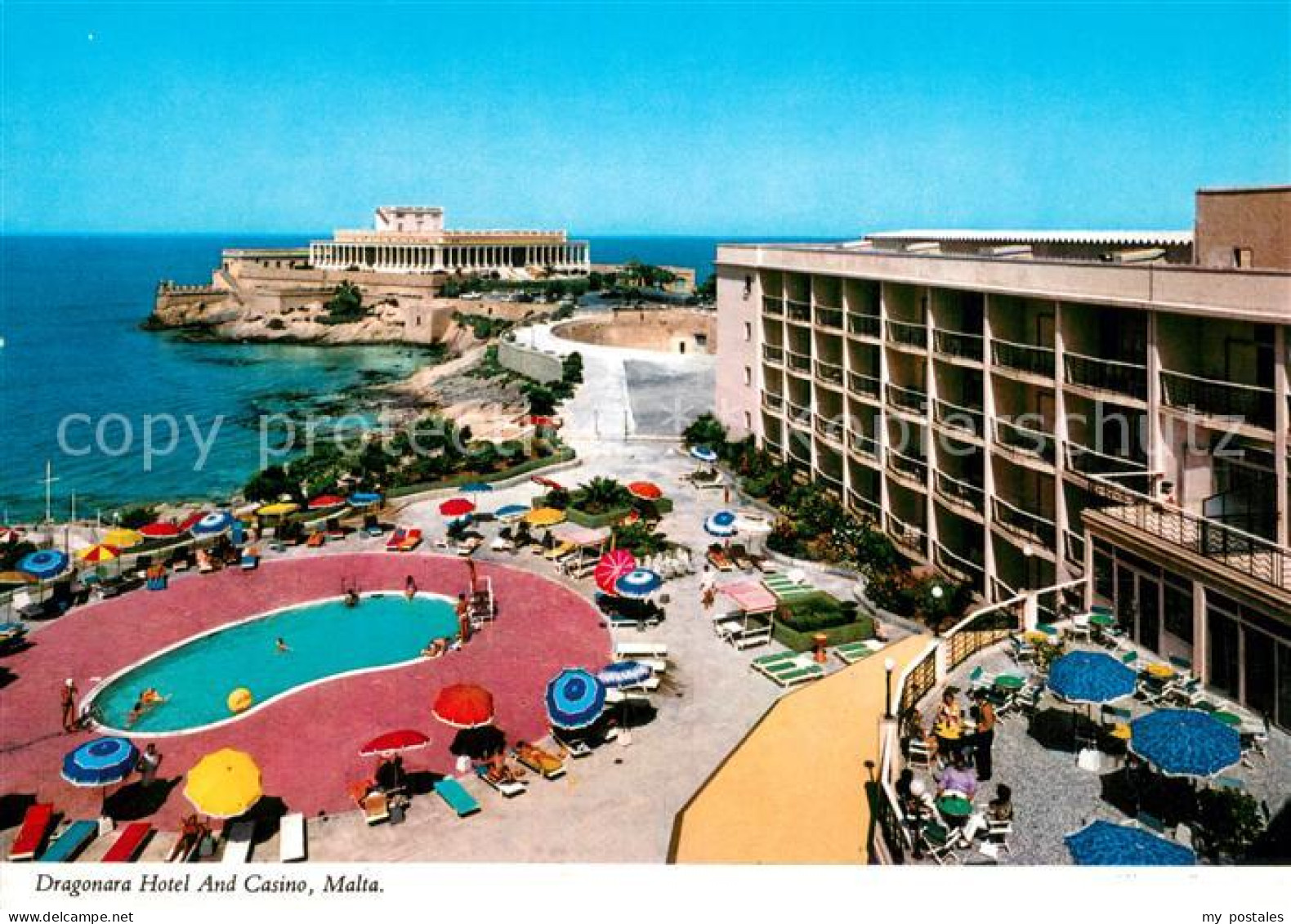 73704669 Malta  Insel Dragonara Hotel And Casino Swimming Pool Kueste  - Malte