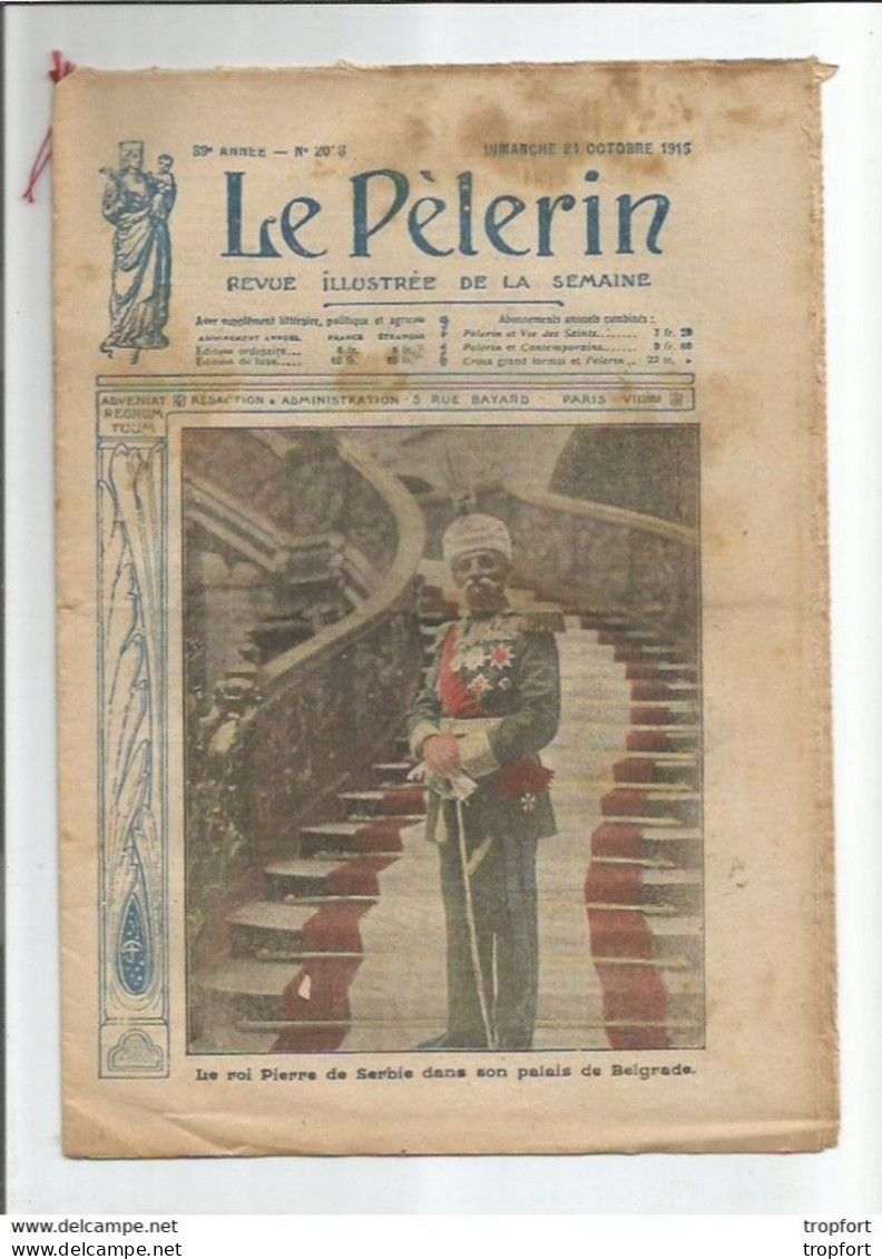 CC / Revue ANCIENNE 1915 Serbe Le ROI PIERRE De SERBIE, Salonique, Les Serbes, Auzécourt ... SERBIA King - 1950 à Nos Jours