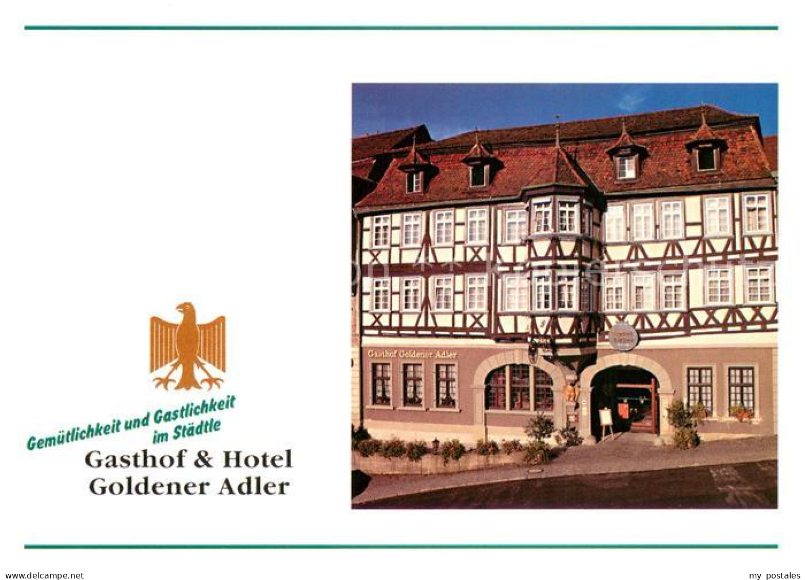 73704631 Schwaebisch Hall Gasthof Hotel Goldener Adler Fachwerkhaus Schwaebisch  - Schwäbisch Hall