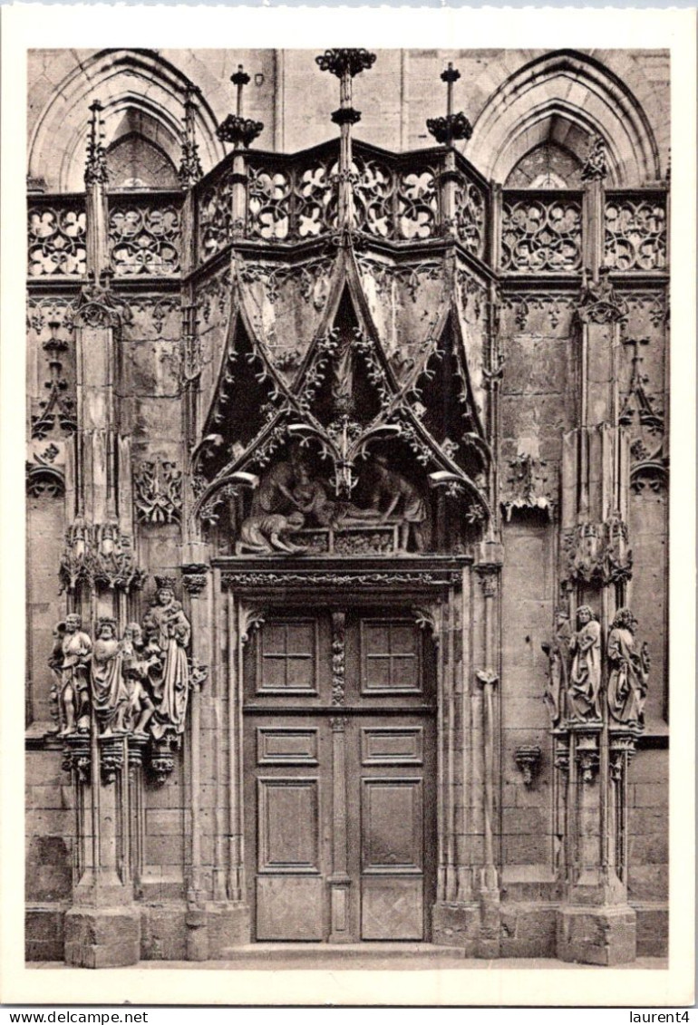 30-4-2024 (3 Z 26 A) Very Old  (1 B/w Potcard) Religious  - Strasbourg Cathedral - Portail St Laurent - Saints