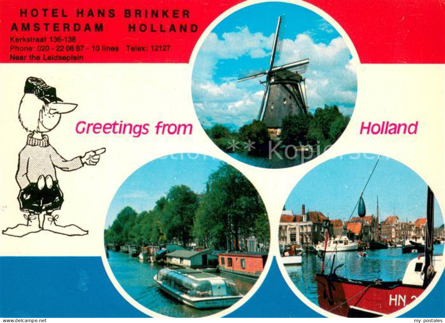 73704399 Amsterdam  NL Hotel Hans Brinker Windmuehle Hausboote Hafen  - Other & Unclassified