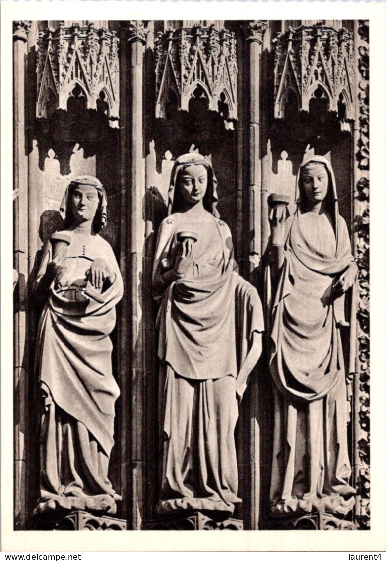 30-4-2024 (3 Z 26 A) Very Old  (2 B/w Potcards) Religious  - Strasbourg Cathedral - Vierge Sages & Folles - Vergine Maria E Madonne