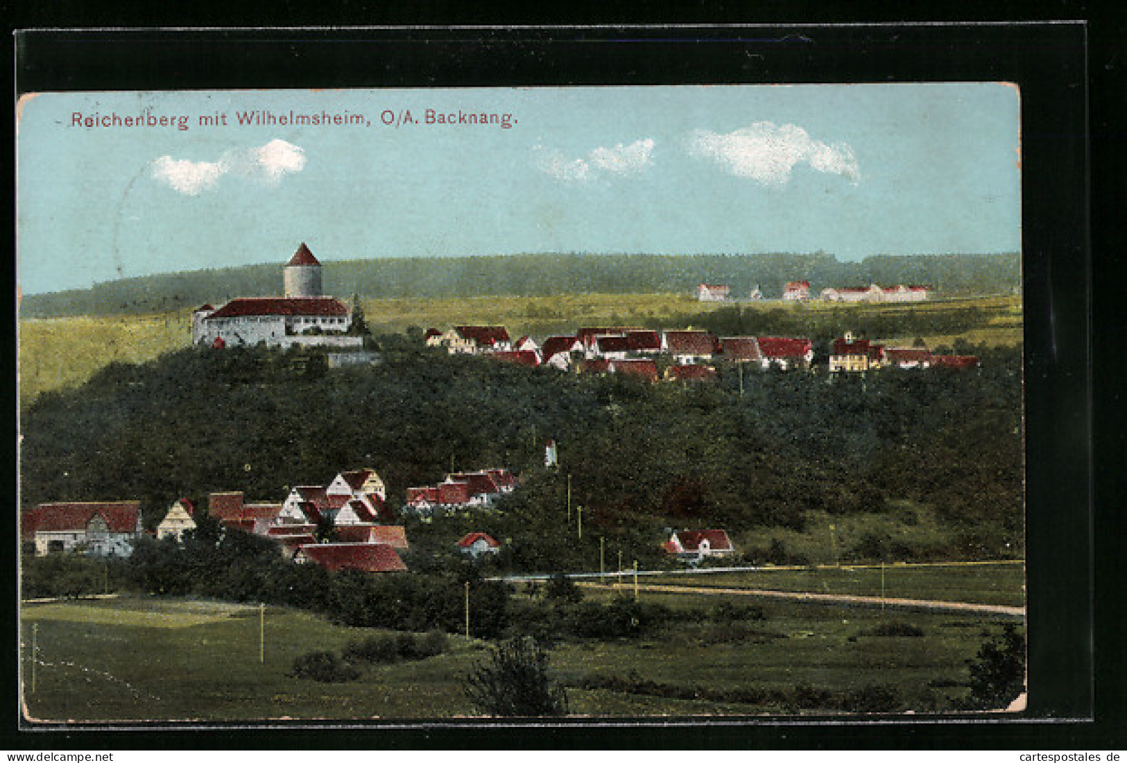 AK Reichenberg, Wilhelmsheim, O/A. Backnang  - Backnang