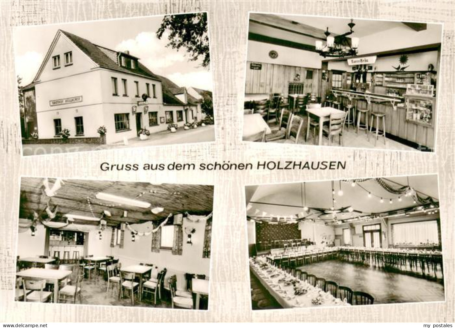 73704261 Holzhausen Luebbecke Gasthaus Albert Huellhorst Innen Und Aussen Holzha - Getmold
