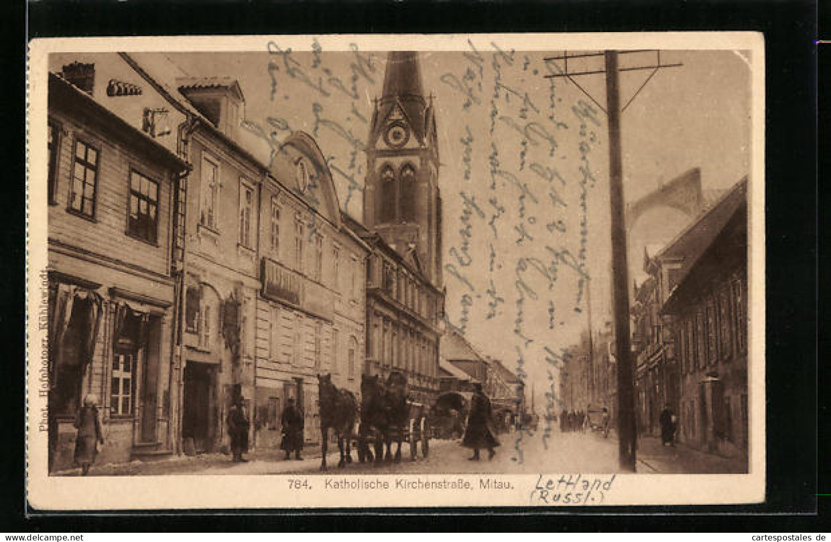 AK Mitau, Katholische Kirchenstrasse  - Letonia